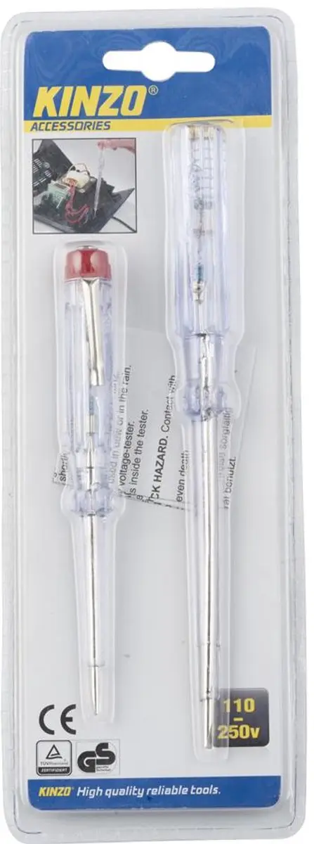 Kinzo Elektrische Schroevendraaier Set 2 Stuks - Zilver - MPN 8711252485805 - afbeelding 4 van 4