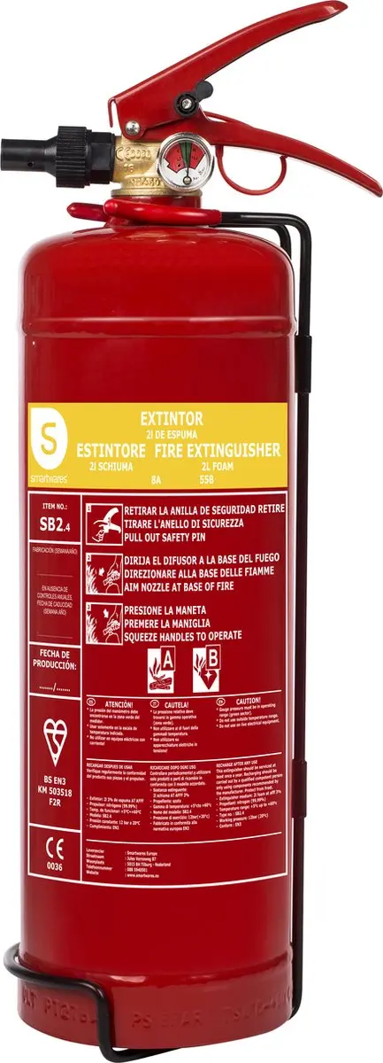 Smartwares 2L Brandblusser FEX-15222