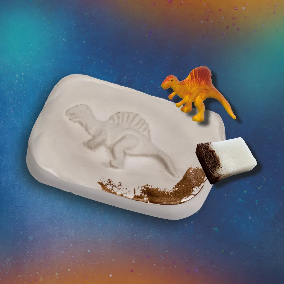 SES Creative Explore Dino Fossielen Maakset - 4 Dino's, Gips & Verf