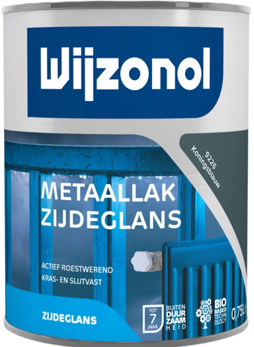Wijzonol Metaallak Zijdeglans Koningsblauw 750ml