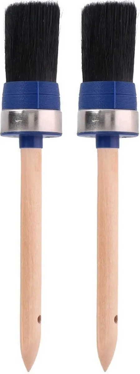 Set van 2x Ronde verfkwast