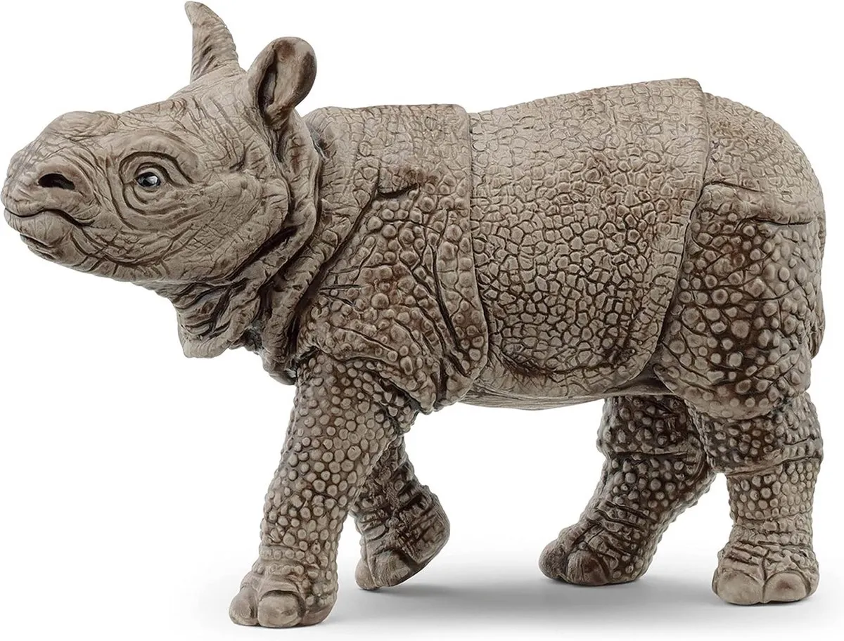 Schleich Indische Neushoornbaby 14860 - Grijs