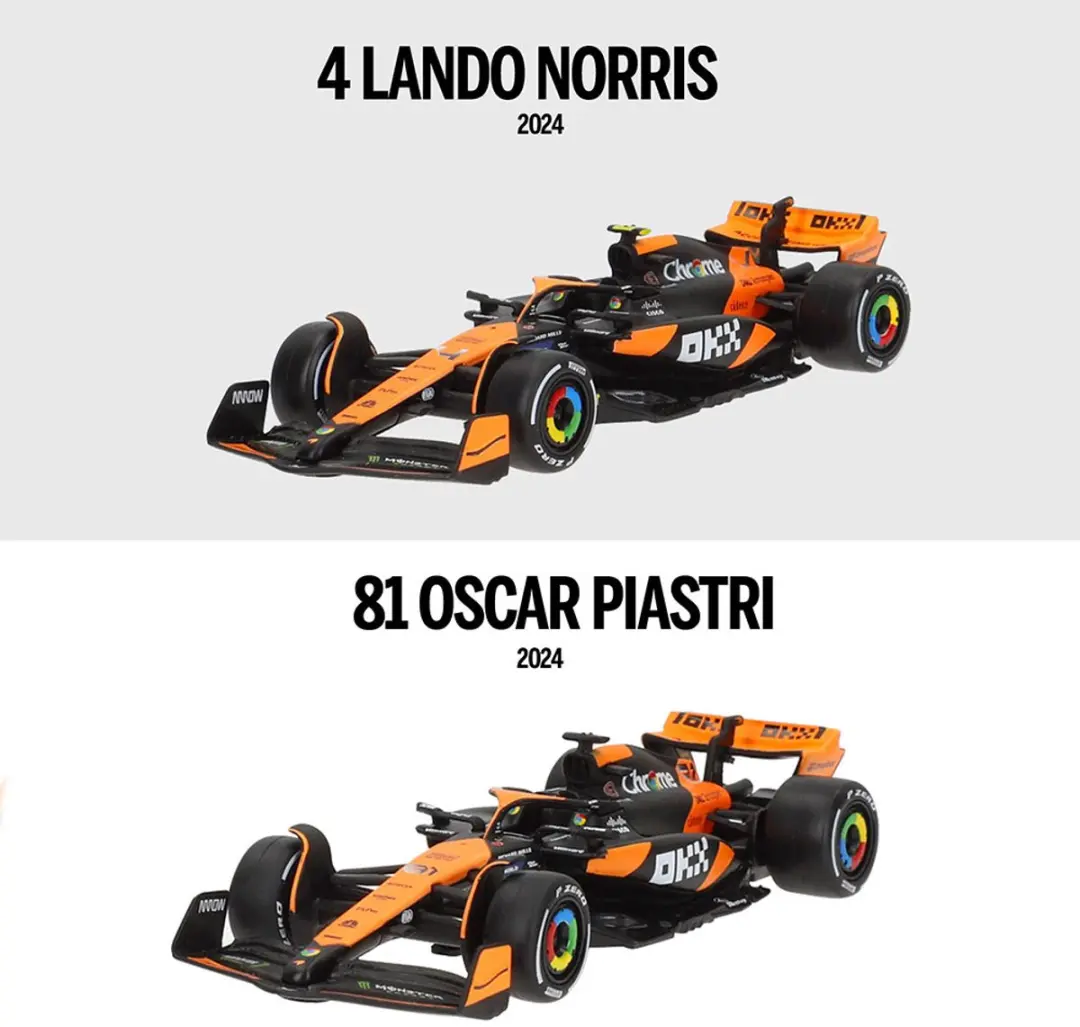 Bburago F1 McLaren MCL38 1:43 2er-Set - afbeelding 2 van 6