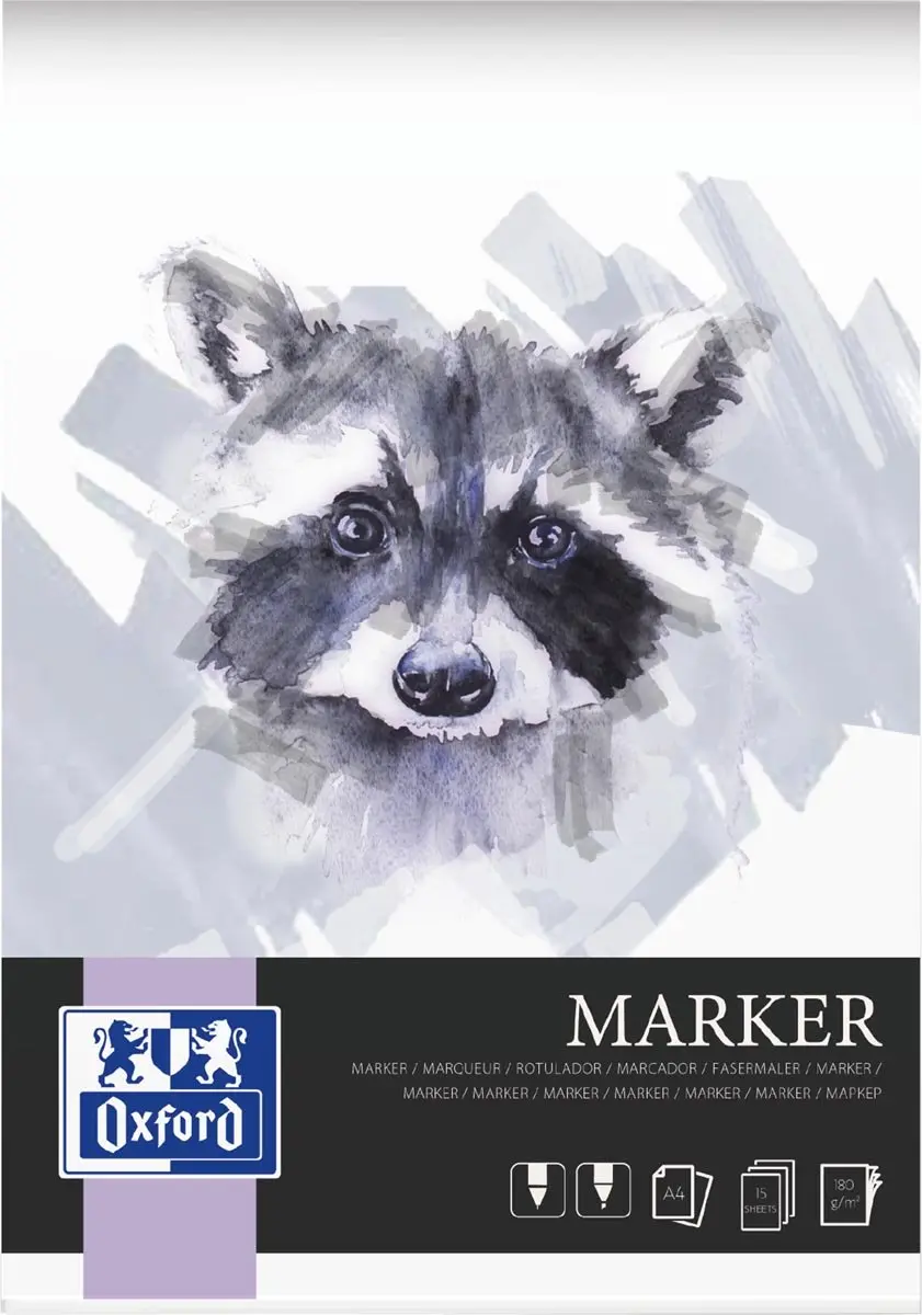Tekenblok oxford marker a4 15 vel