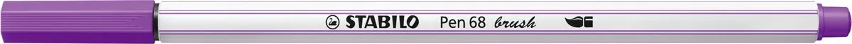 STABILO Pen 68 Brush Viltstift - Bruin