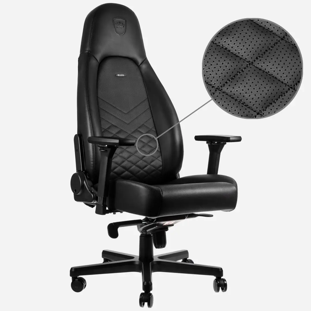 Noblechairs ICON Series NBL-ICN-PU-BLA Gamestoel - Zwart - afbeelding 6 van 6