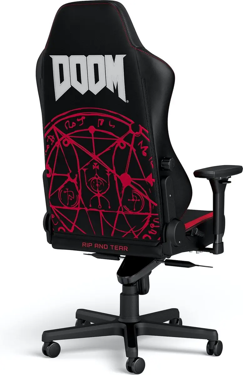 Noblechairs DOOM Gamingstoel NBL-HRO-PU-DET - Zwart/Rood - afbeelding 6 van 6