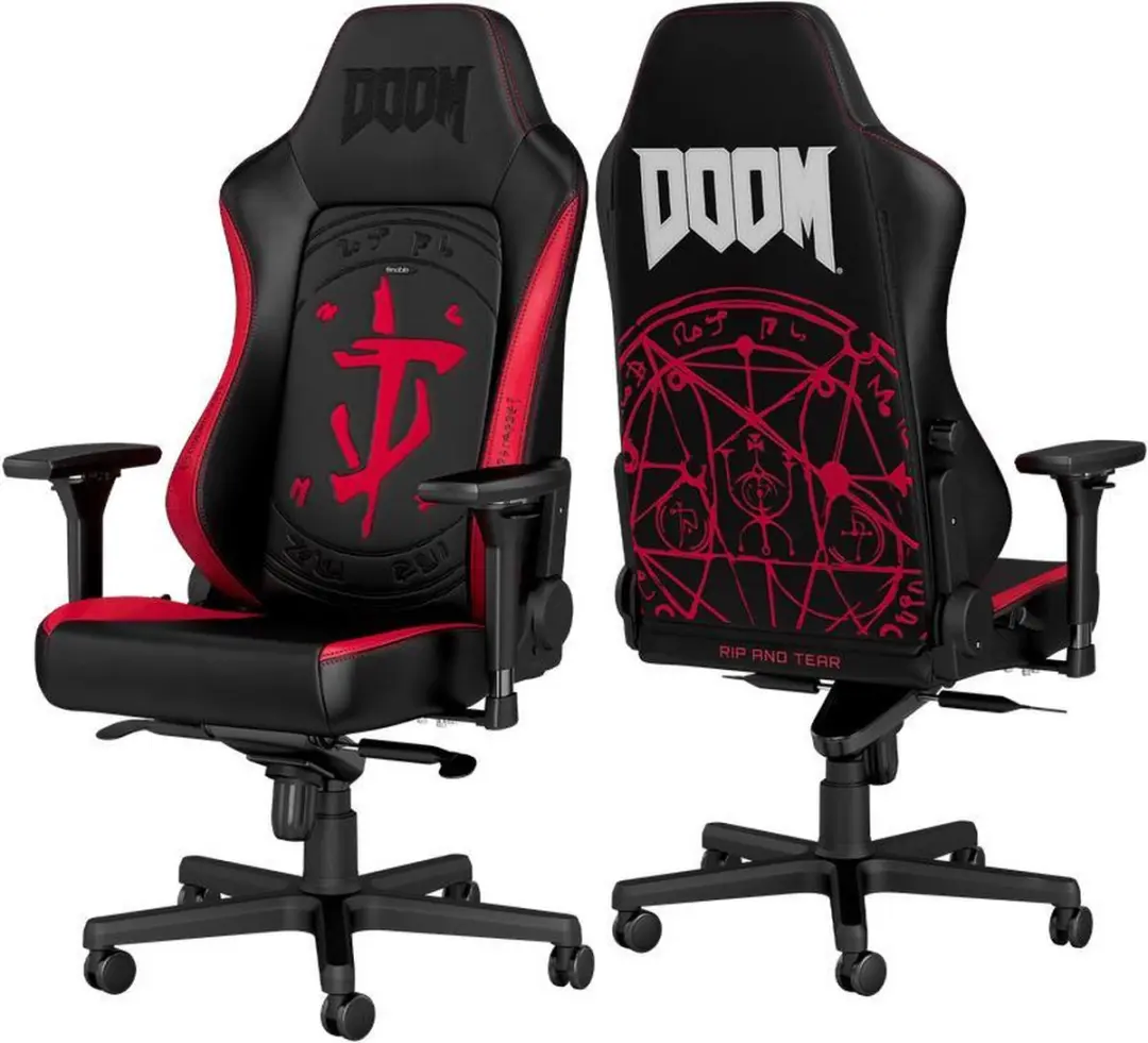Noblechairs DOOM Gamingstoel NBL-HRO-PU-DET - Zwart/Rood
