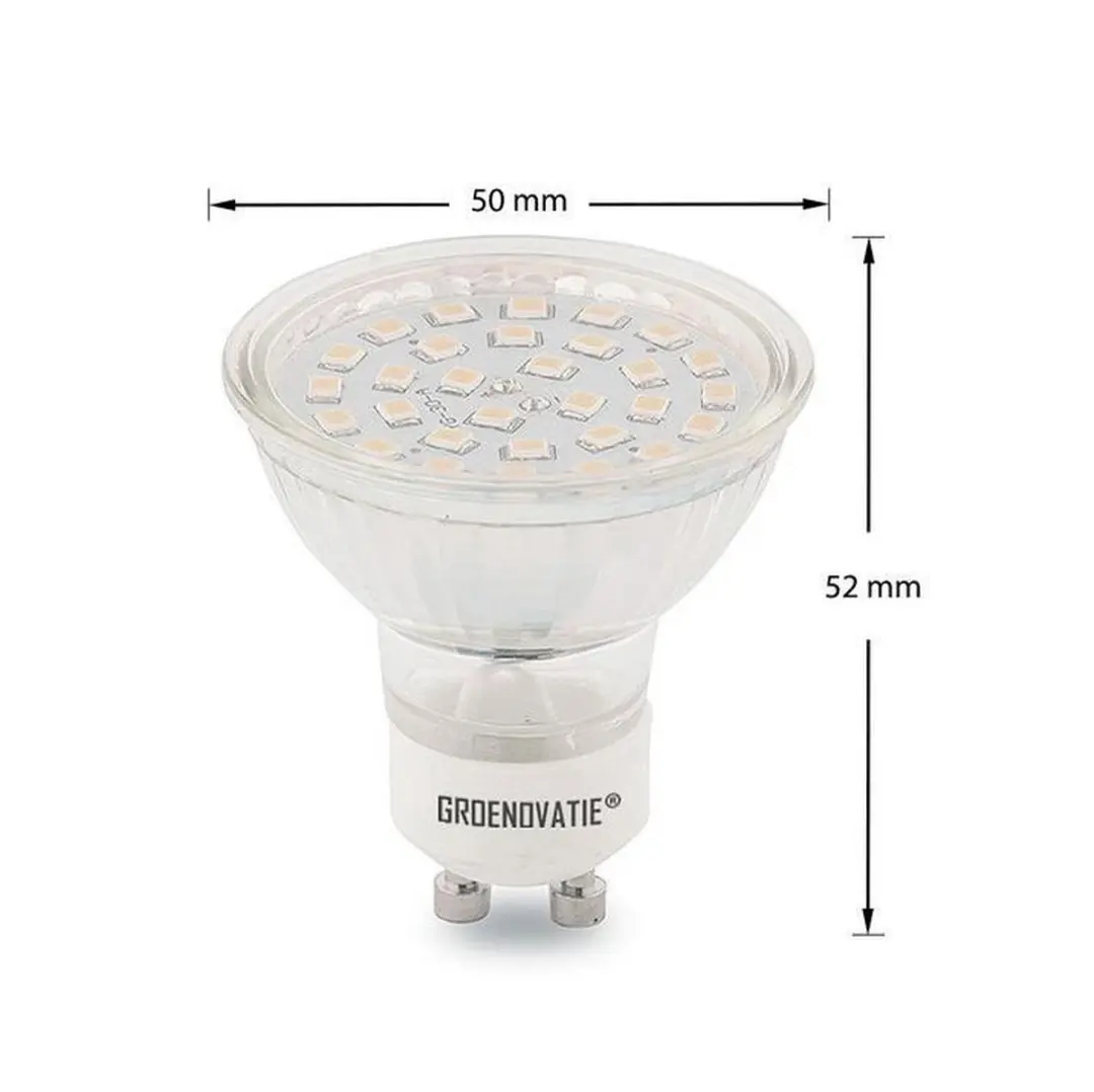 Groenovatie LED Spot GU10 3W - 52x50mm Warm Wit - afbeelding 3 van 4