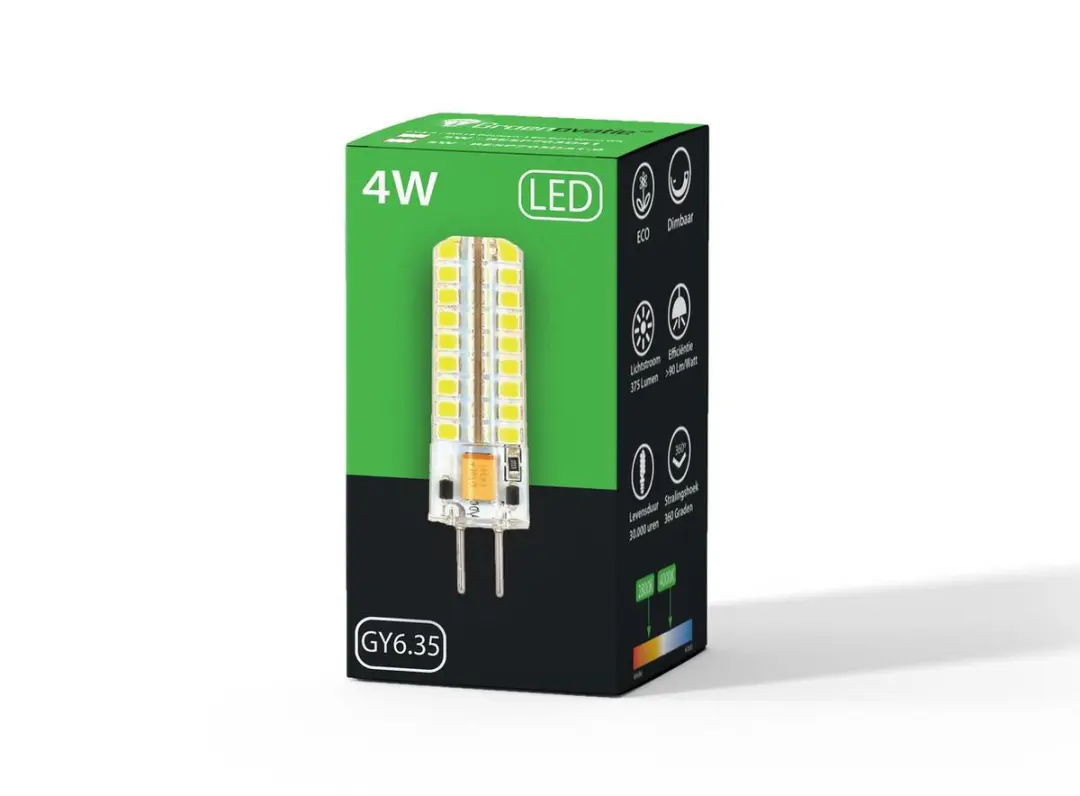 Groenovatie LED Lamp GY6.35 4W - 57x17mm - Dimbaar Neutraal Wit - afbeelding 5 van 6