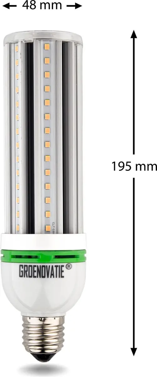 Groenovatie LED Maislamp 15W E27 Warm Wit - afbeelding 4 van 5