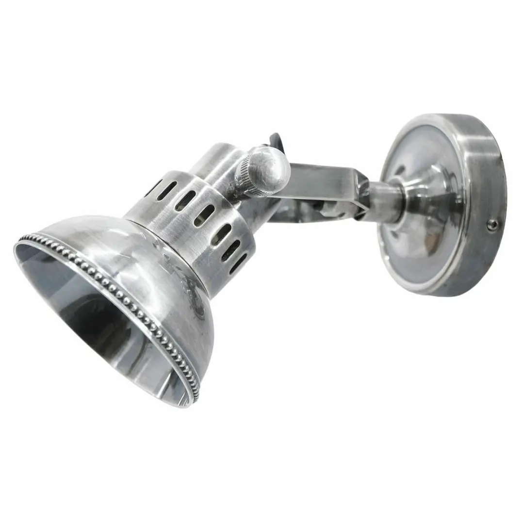 Loberon Wandlamp Rachelle - 25W - Ø10cm - Antiekzilver - afbeelding 3 van 6