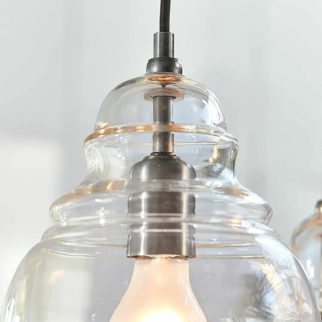 Loberon Hanglamp Pont du Clair - 40W - Zilverkleurig - afbeelding 4 van 6