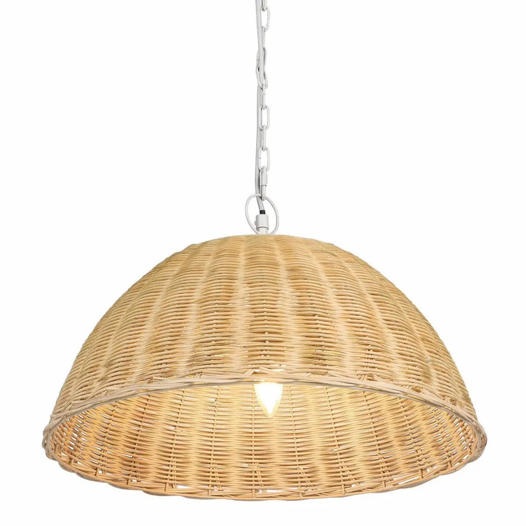 Loberon Santorano Hanglamp - 40W - Ø51cm - Beige - afbeelding 5 van 6