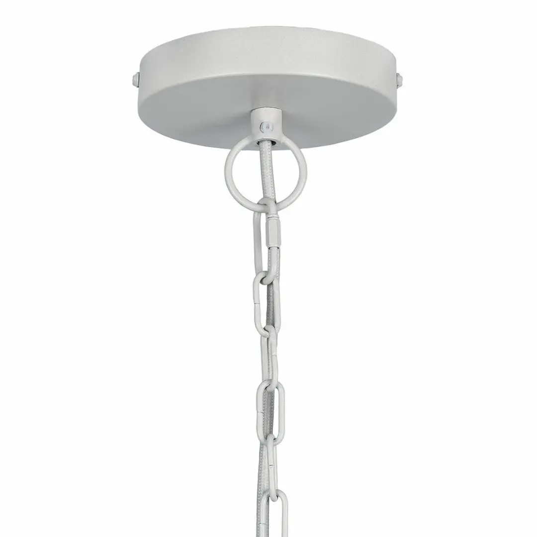 Loberon Santorano Hanglamp - 40W - Ø51cm - Beige - afbeelding 4 van 6