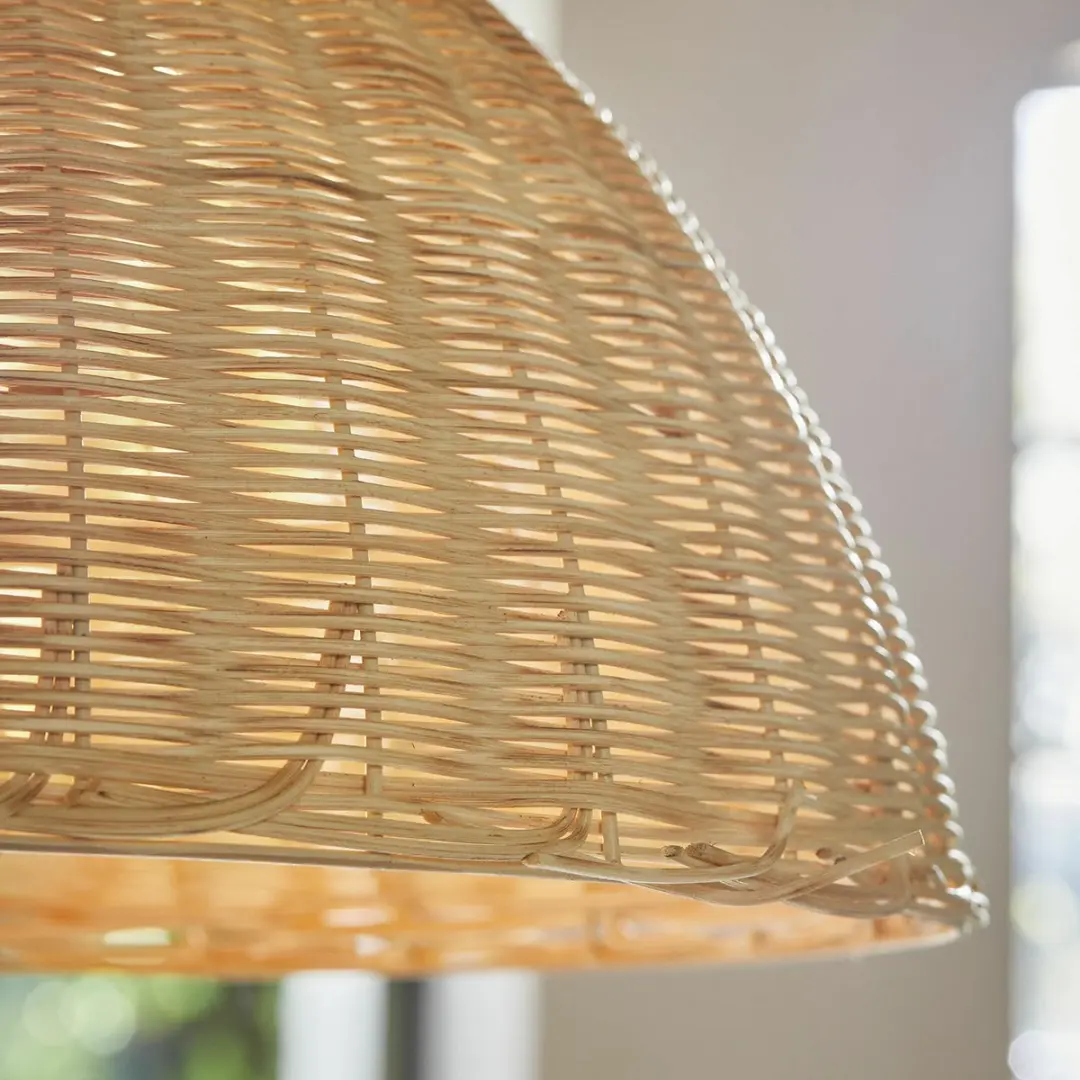Loberon Santorano Hanglamp - 40W - Ø51cm - Beige - afbeelding 6 van 6
