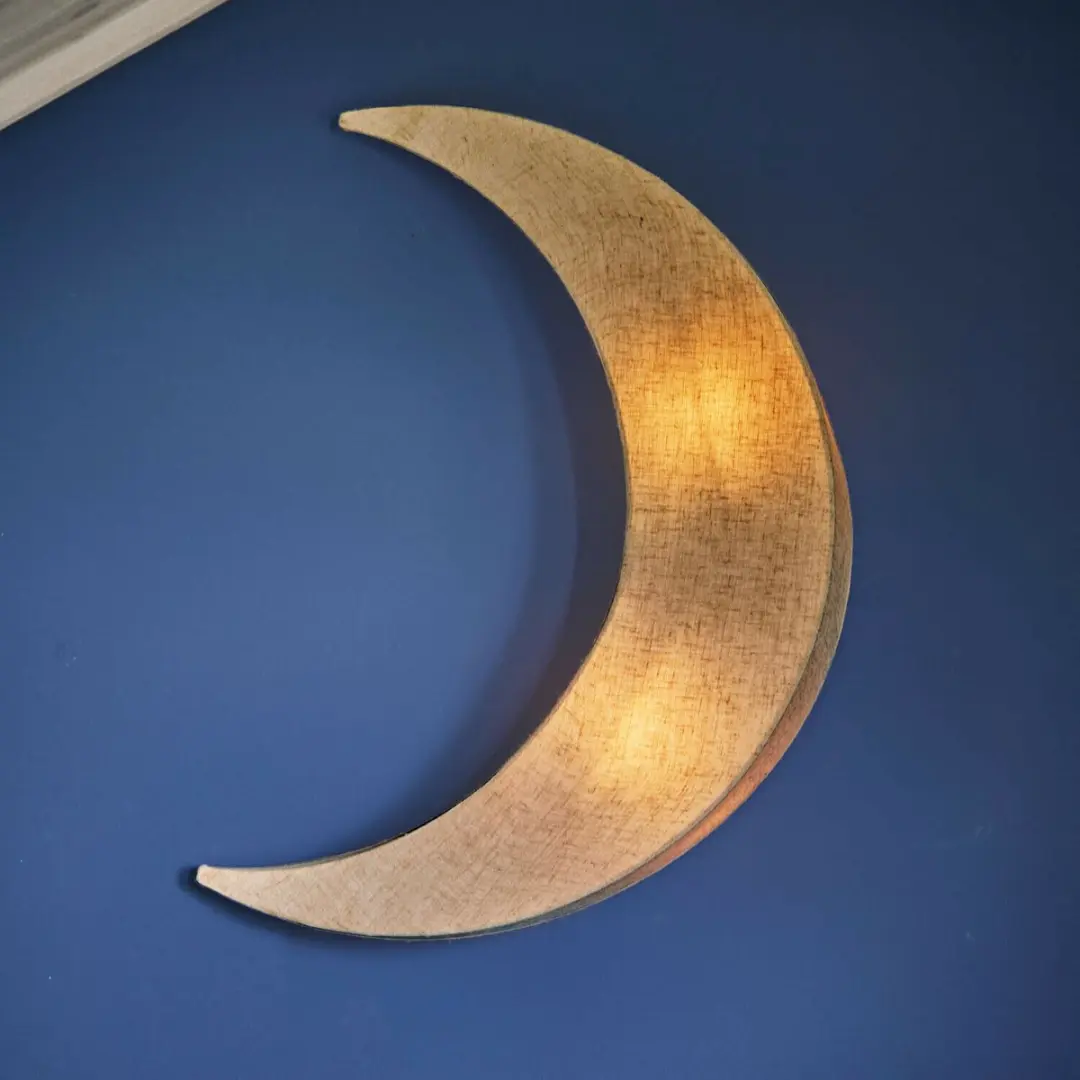 Loberon Jollymoon Wandlamp - 25W - Crème - afbeelding 4 van 5
