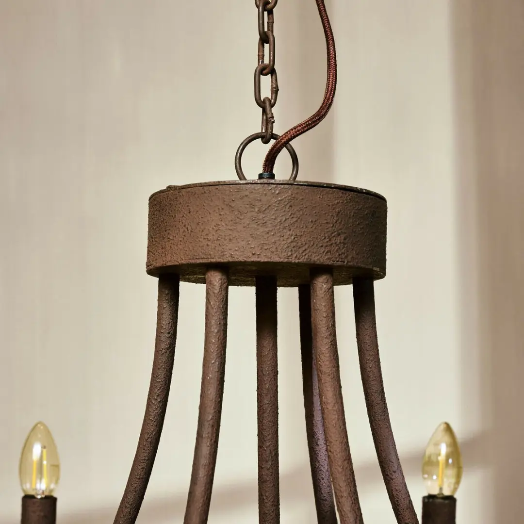 Loberon Montarouse Kroonluchter - 80cm - Antiekbruin