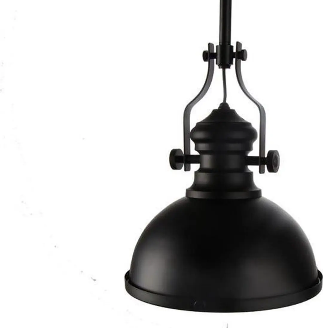 Groenovatie Vintage Industriële Hanglamp Ø32cm - Zwart - afbeelding 2 van 6