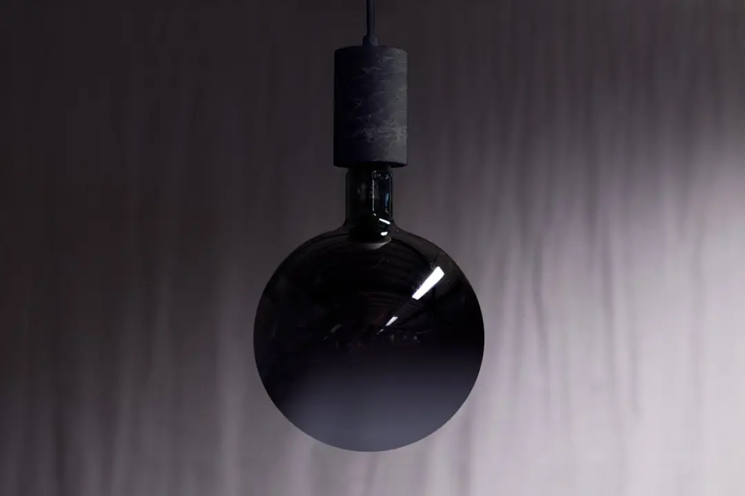 Groenovatie Marmeren Hanglamp Deluxe E27 - Ø65mm - Zwart - afbeelding 6 van 6