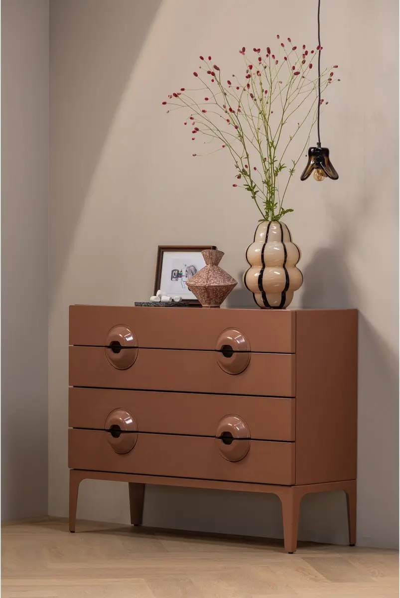 WOOOD Elle Hanglamp - Bruin - Ø14cm
