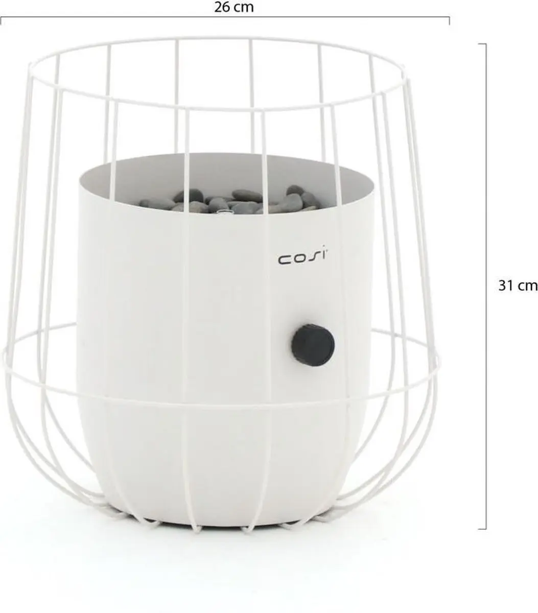 Cosi Cosiscoop Basket Gaslantaarn Fires 5801120 - Wit - afbeelding 6 van 6