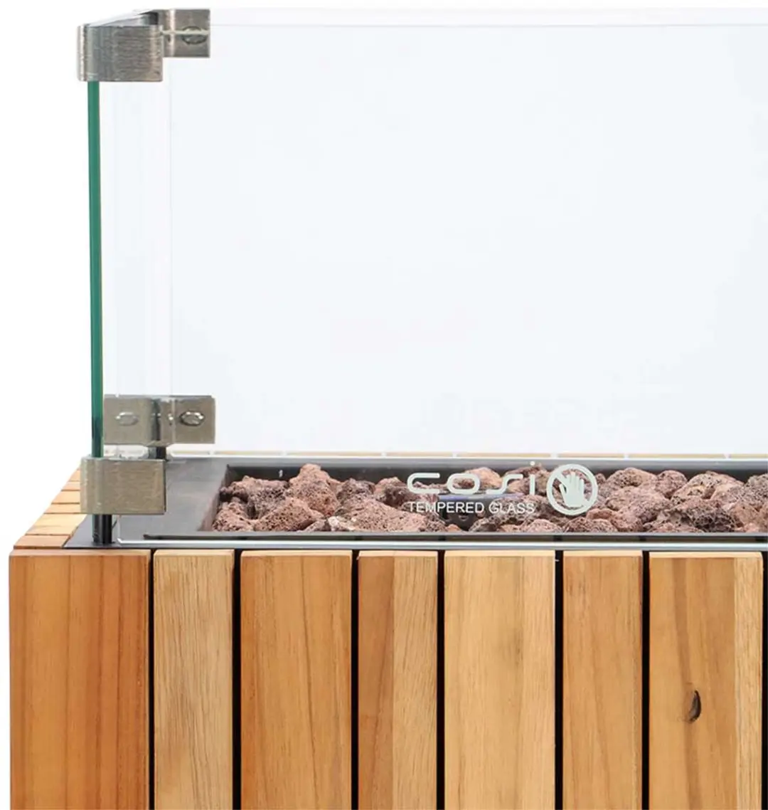 Cosi Cosipillar Square Sfeerhaard - Teak