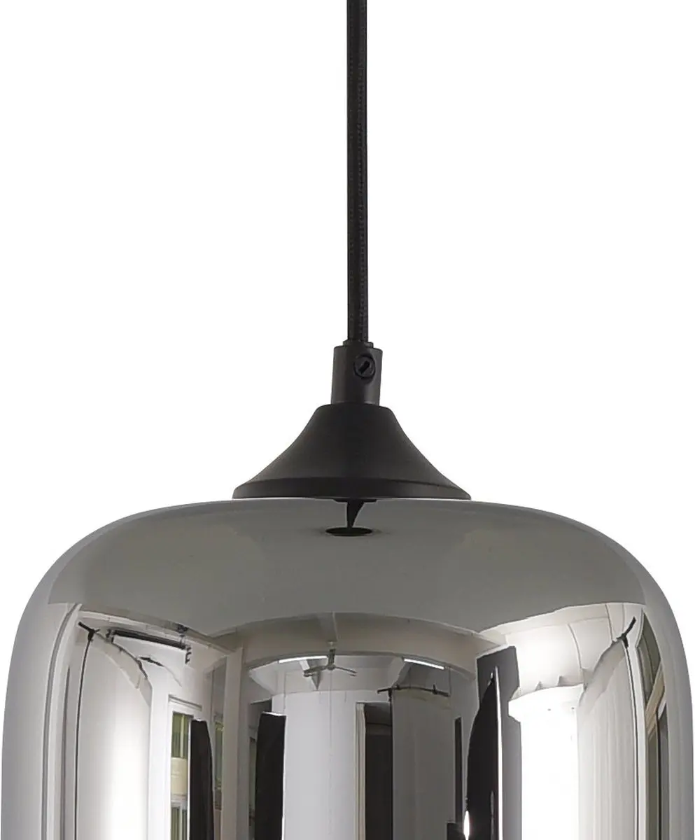 Artdelight Botany Hanglamp Ø18cm - Rookglas - Zwart