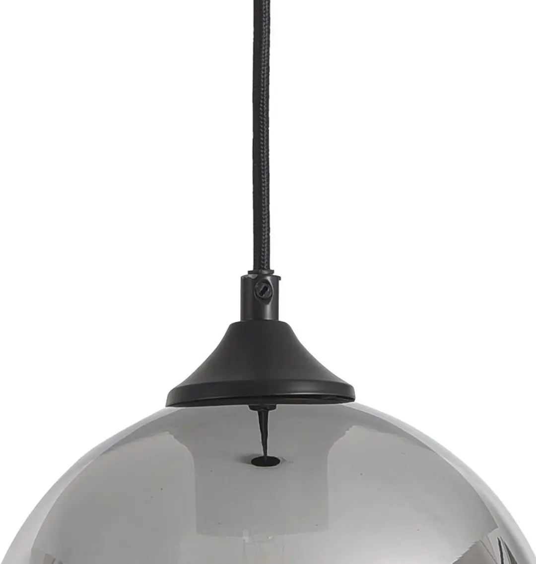 Artdelight Marino Hanglamp 20cm - Chroom & Zwart