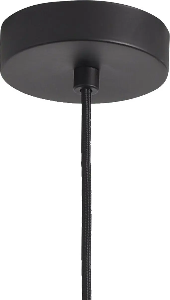 Artdelight Marino Hanglamp 20cm - Chroom & Zwart