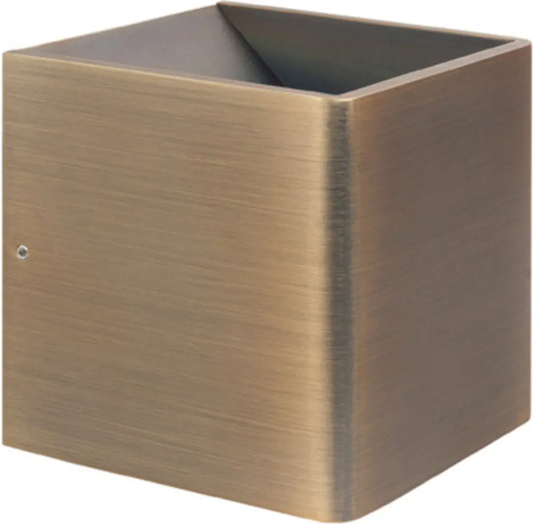 Artdelight Wandlamp Fulda 10x10cm - Brons