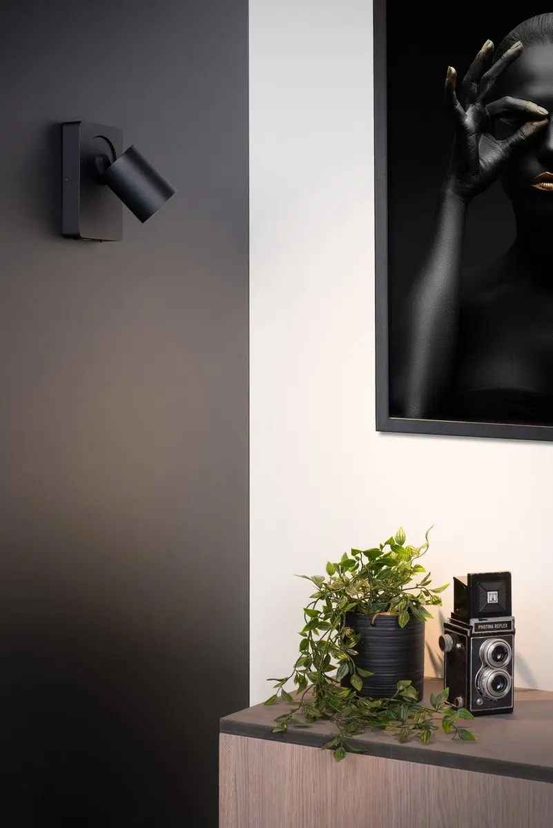 Artdelight Megano Wandlamp 10cm - Zwart