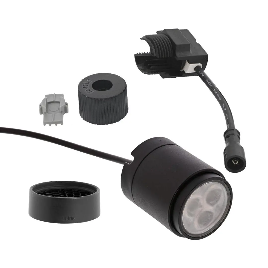 In-Lite Mini Scope Prikspot LED IP67 12V - Zwart