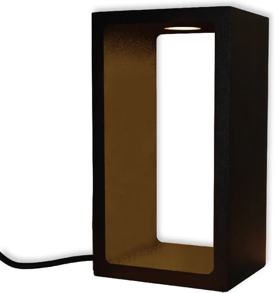 Artdelight Tafellamp Corridor H18cm B10cm - 6W - Zwart