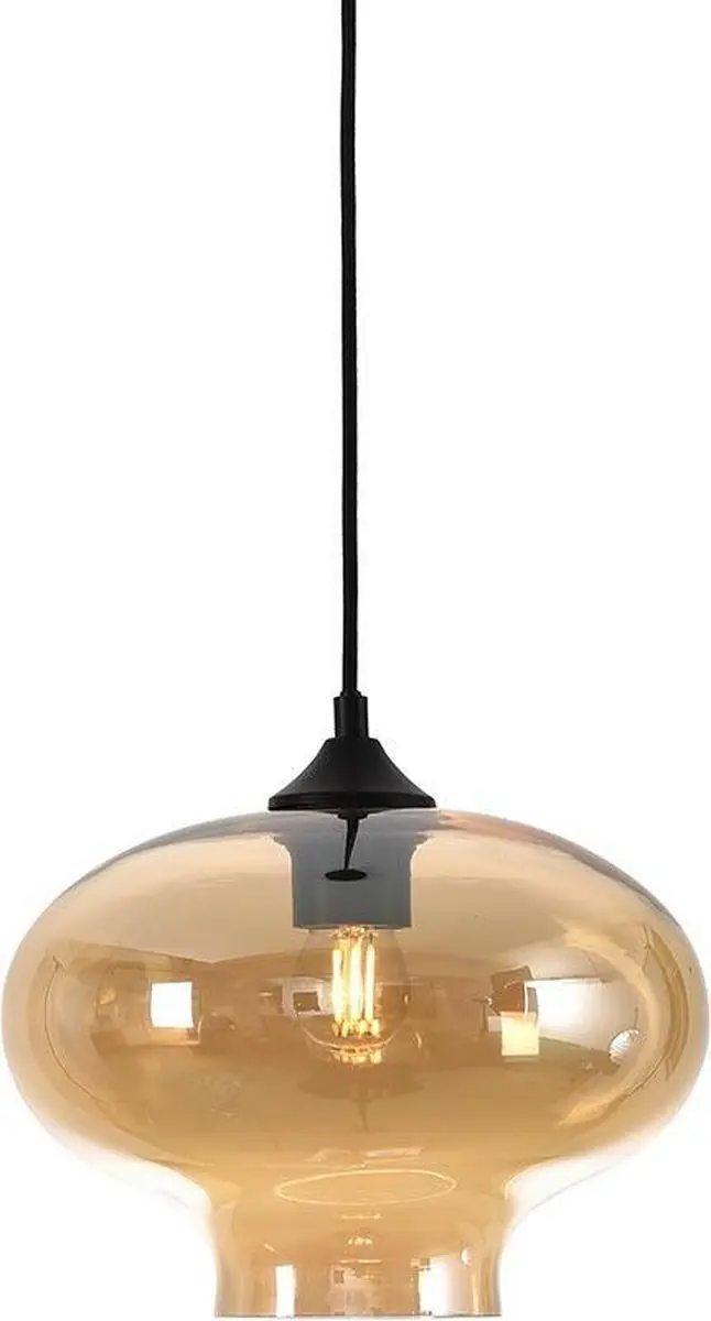 Artdelight Toronto Hanglamp - Ø27cm - Zwart