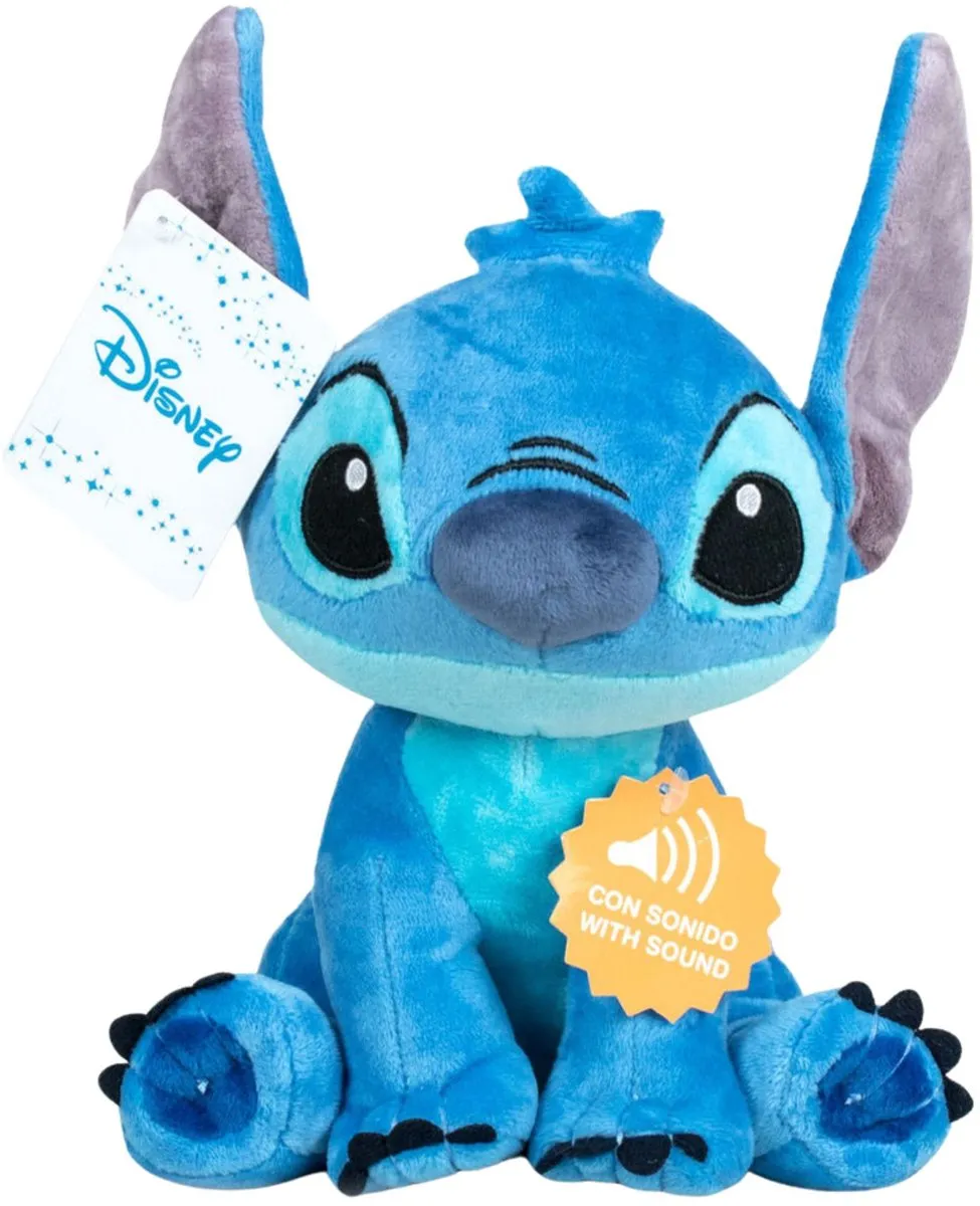 Disney Stitch Knuffel Pluche 30cm - Blauw