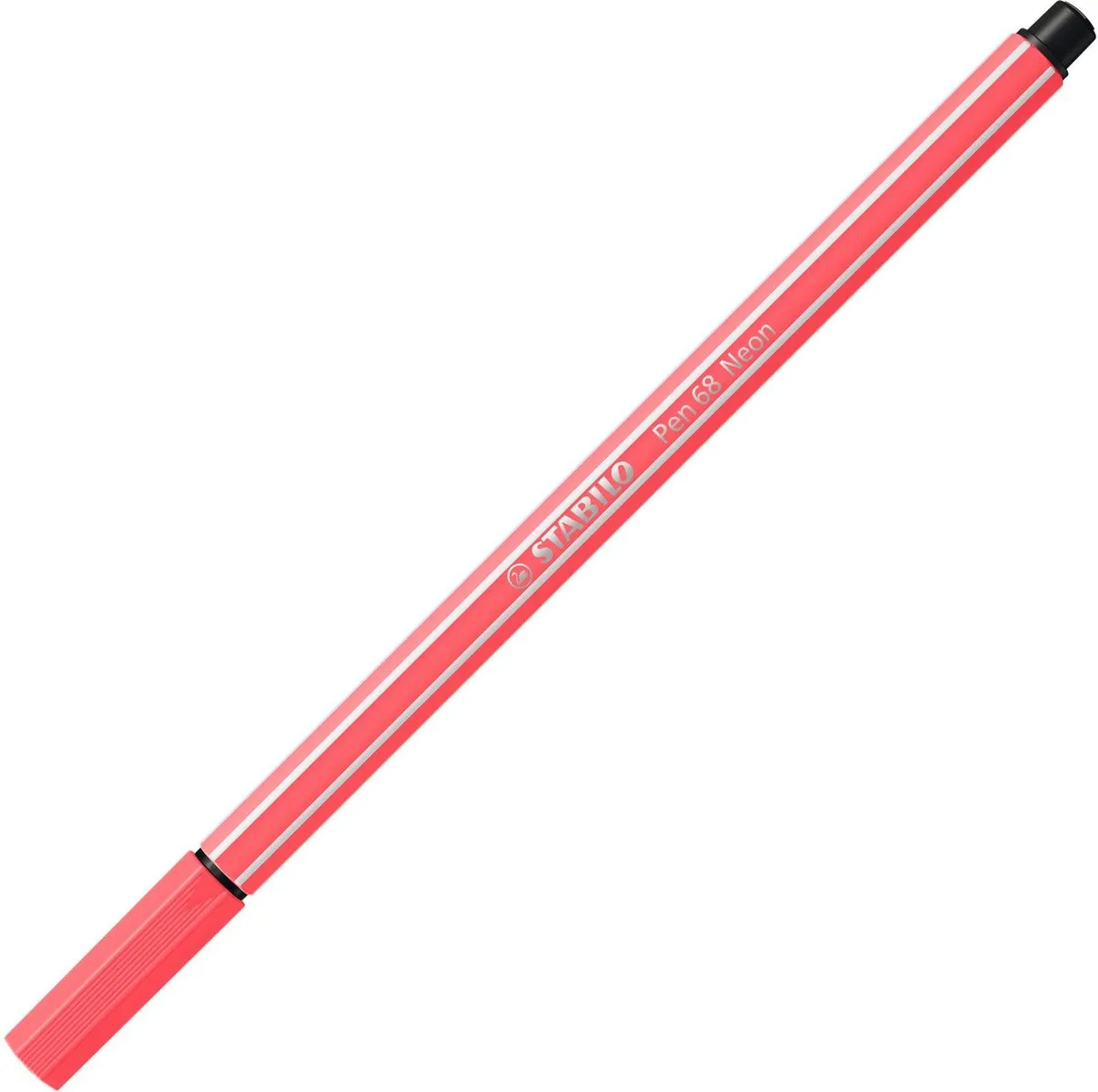 STABILO Pen 68 Neon Rood Viltstift