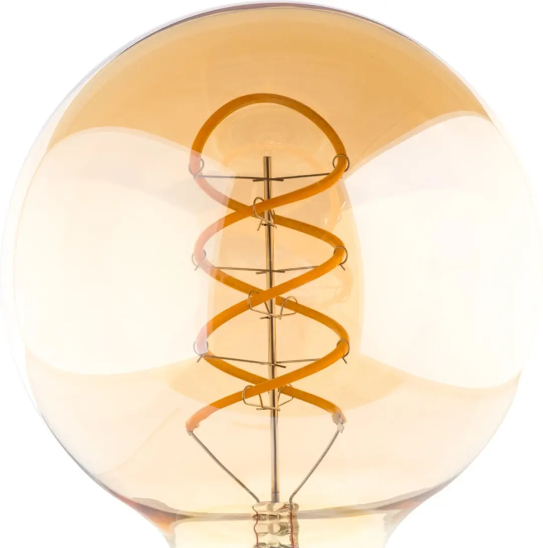 Groenovatie E27 LED Filament Globelamp 4W - Amber - 2200K - Dimbaar - afbeelding 4 van 5