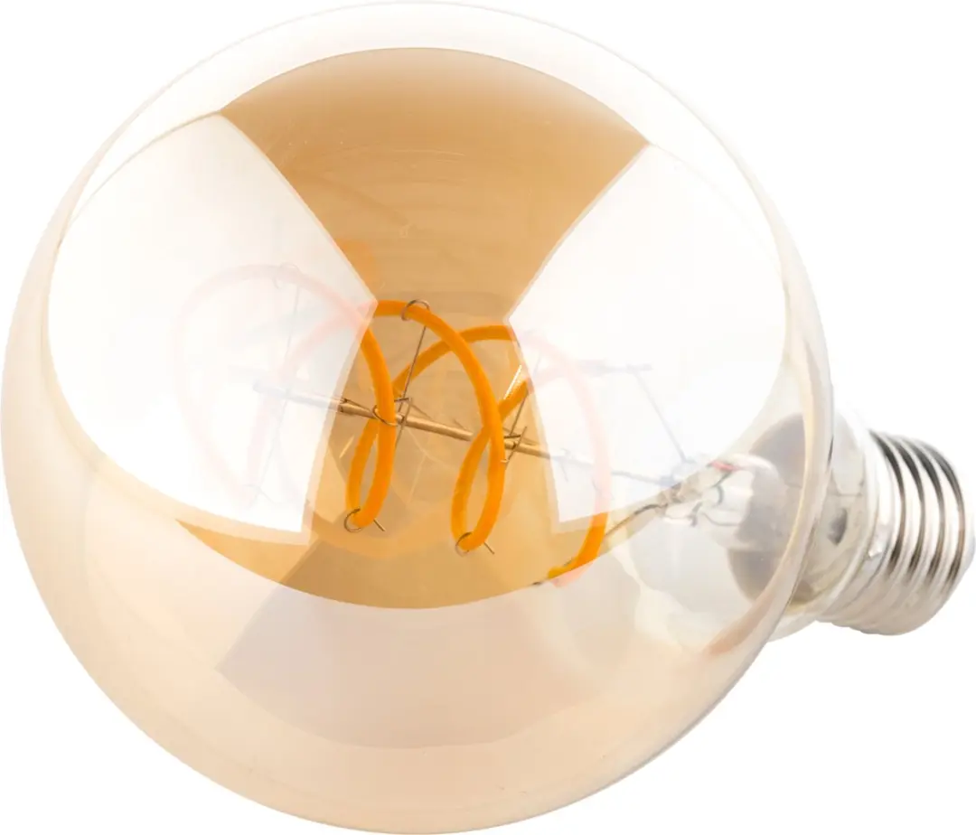 Groenovatie E27 LED Filament Globelamp 4W - Amber - 2200K - Dimbaar - afbeelding 5 van 5