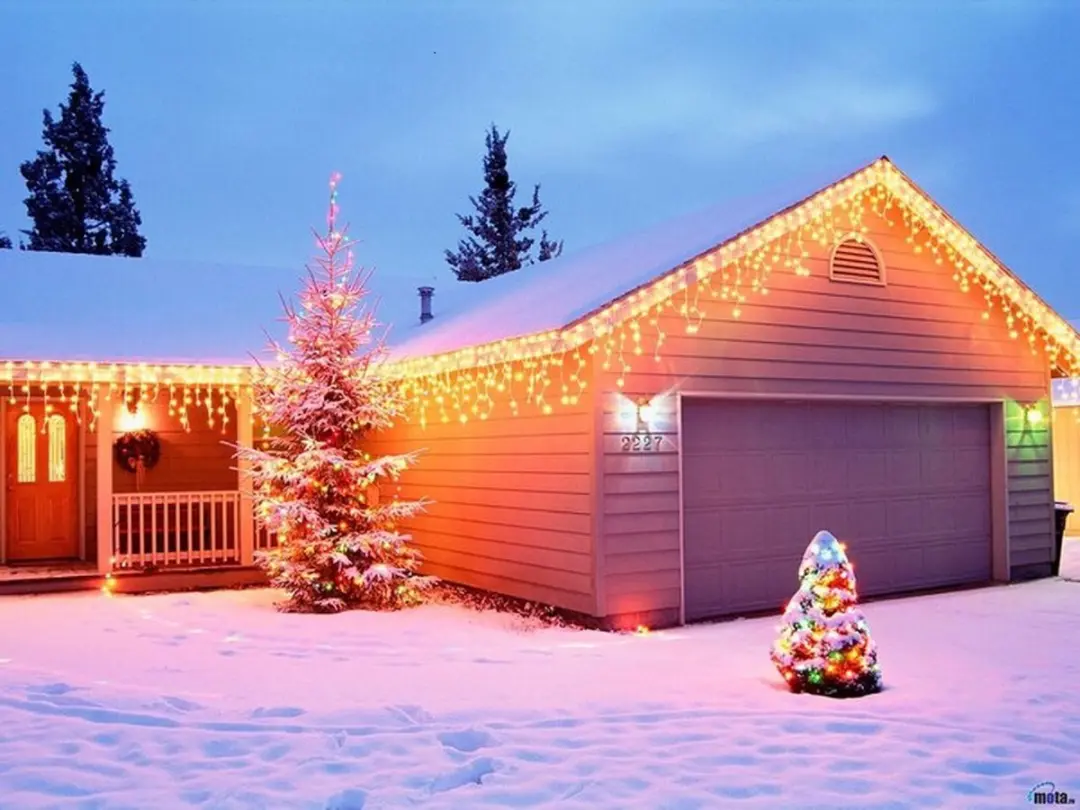 Groenovatie LED IJspegelverlichting 10m - 400 Lampjes Warm Wit IP44