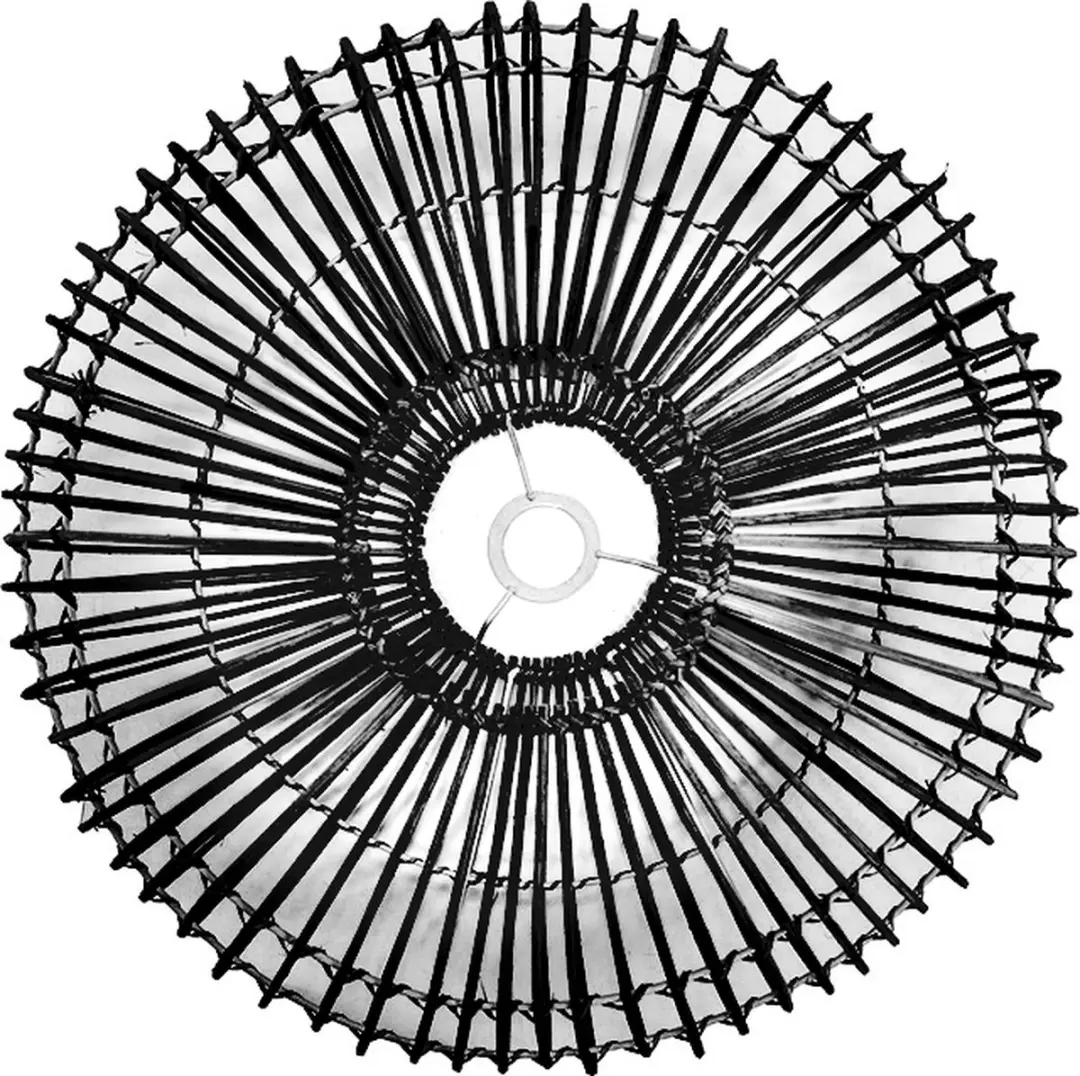 Groenovatie Rotan Hanglamp - Zwart ⌀40cm - afbeelding 5 van 6
