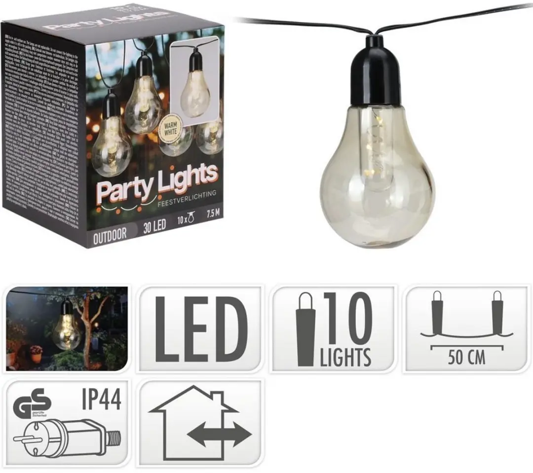Koopman Partylights 30 LED 7.5m