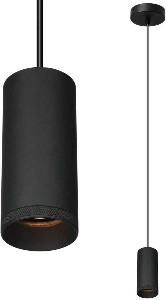 Artdelight Hanglamp Milano 15cm - Zwart