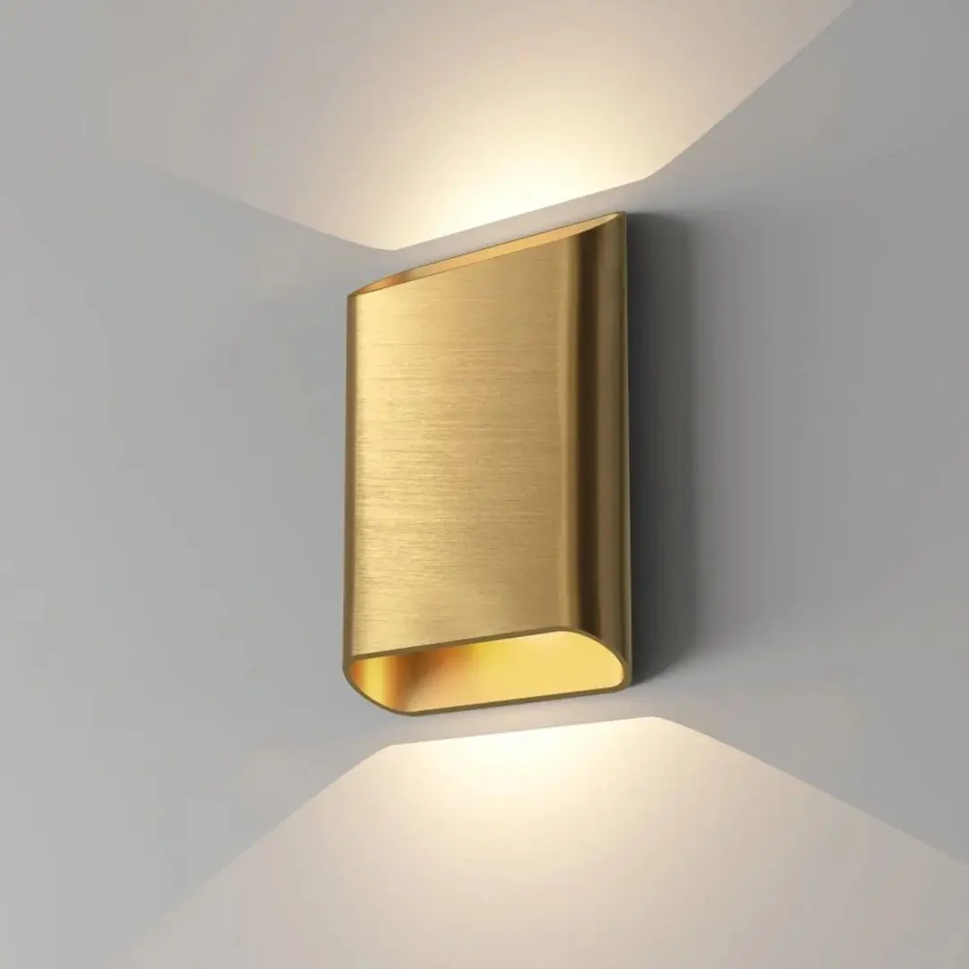 Artdelight Wandlamp Diaz L - 2 Lichtpunten - Warm Goud