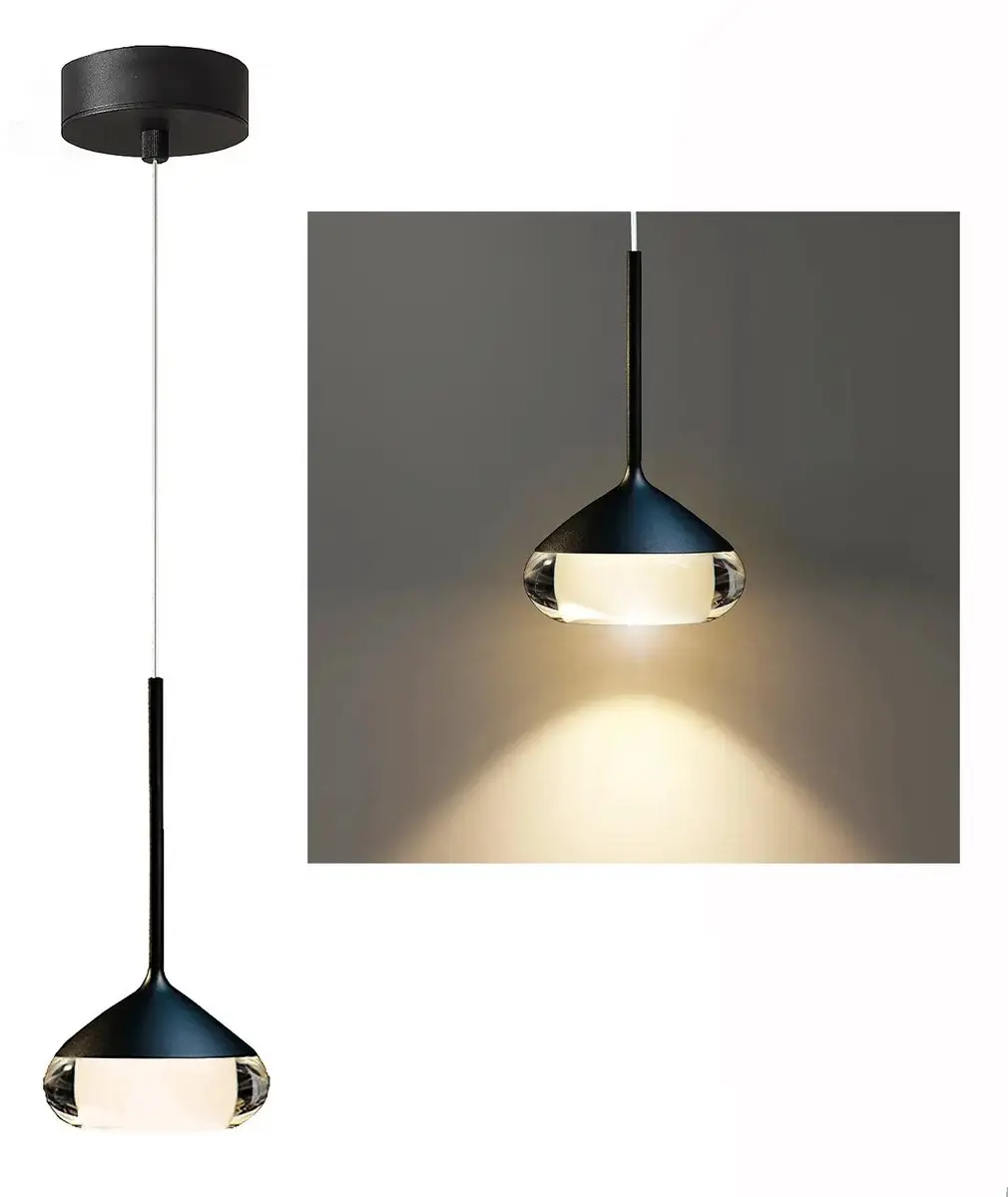 Artdelight Phoenix Hanglamp Ø12cm - Zwart