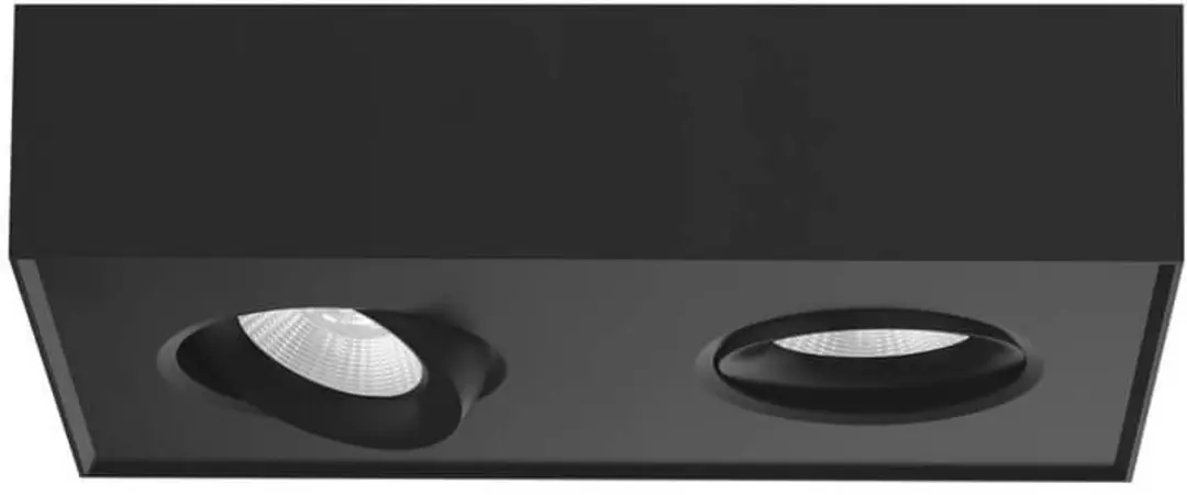 Artdelight Spot Brooklyn 2 Dim-To-Warm - 2x8W - Zwart