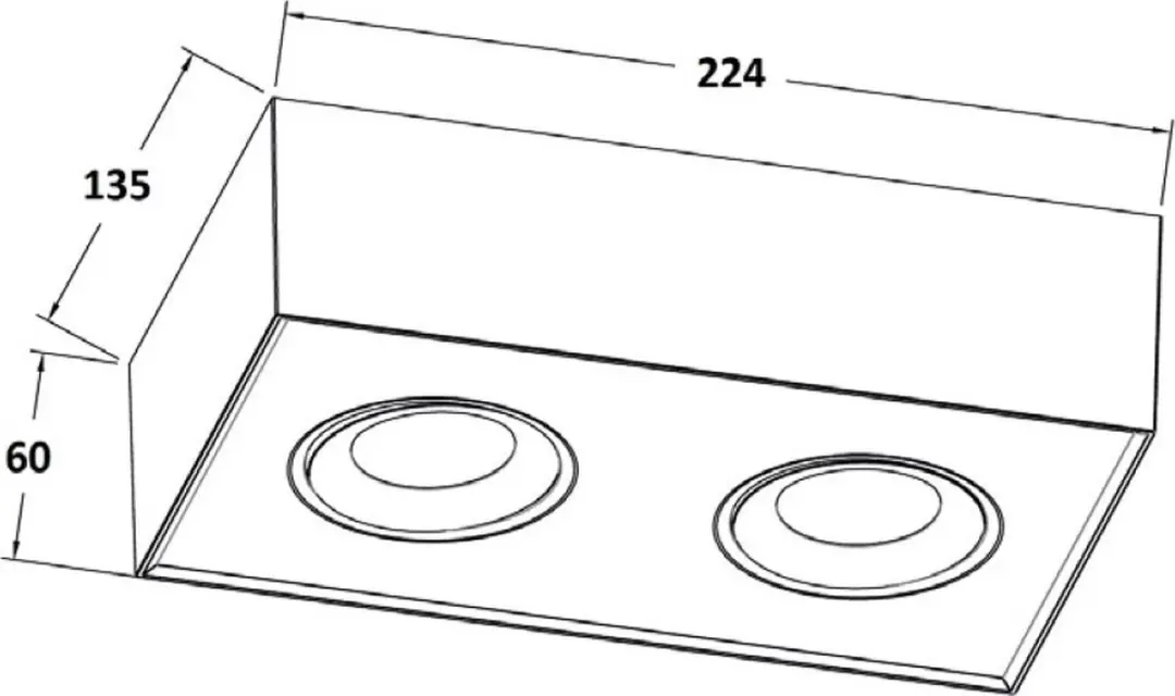 Artdelight Spot Brooklyn 2 Dim-To-Warm - 2x8W - Zwart