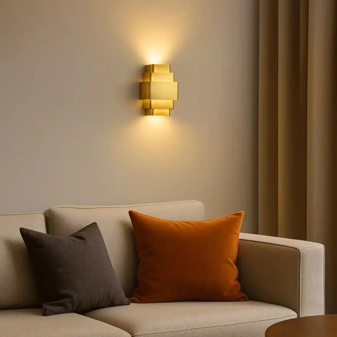 Artdelight Wandlamp Goud/Brons 3xG9 - 28cm