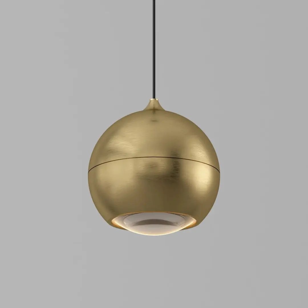 Artdelight Hanglamp Miami 1 Lichts Ø10cm - Goud