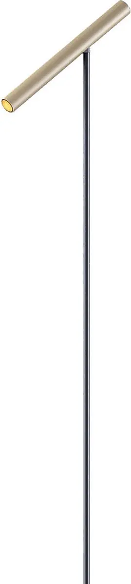 Artdelight Kansas Vloerlamp 140cm - Touch dimmer - Zwart/Champagne
